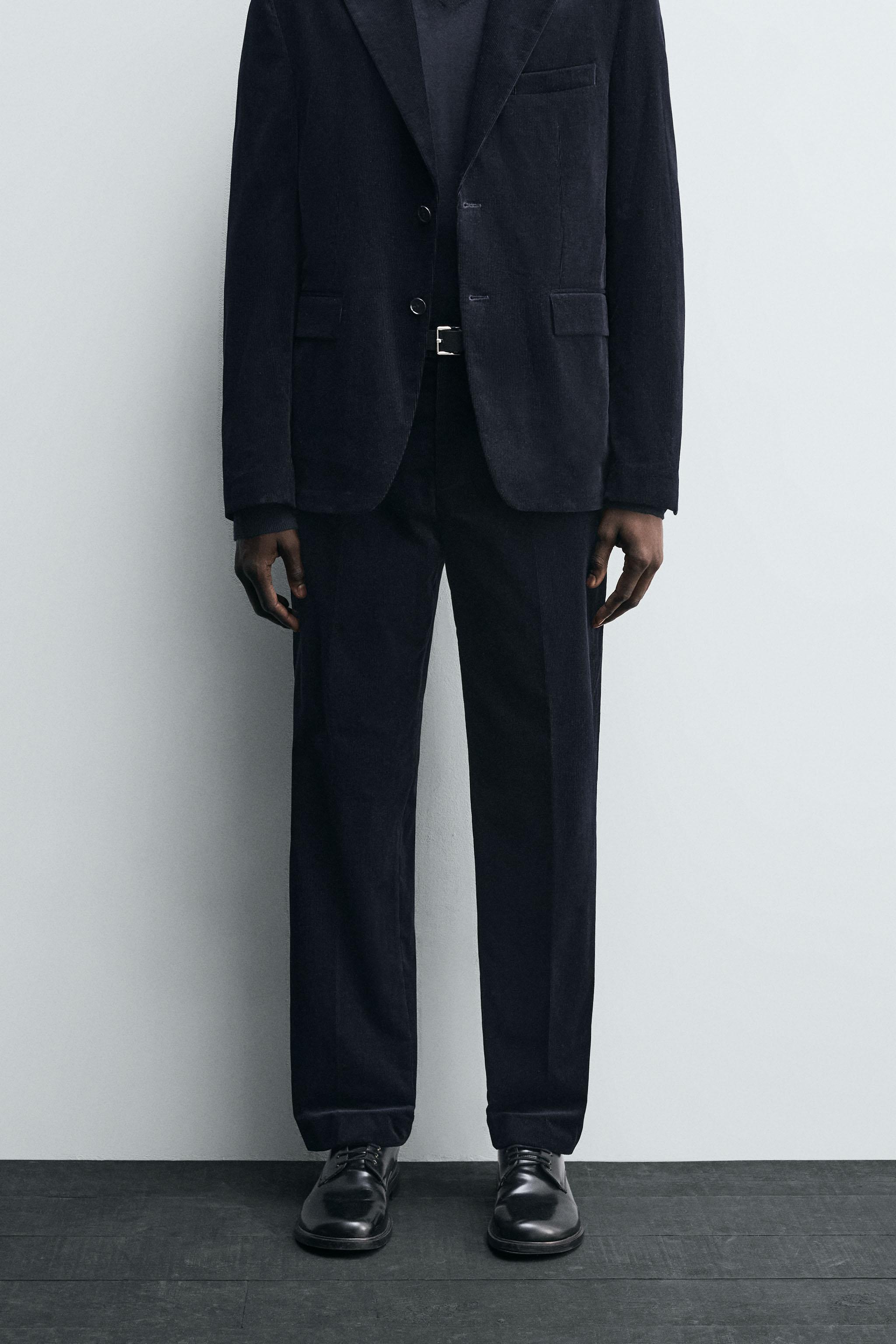 CORDUROY SUIT PANTS